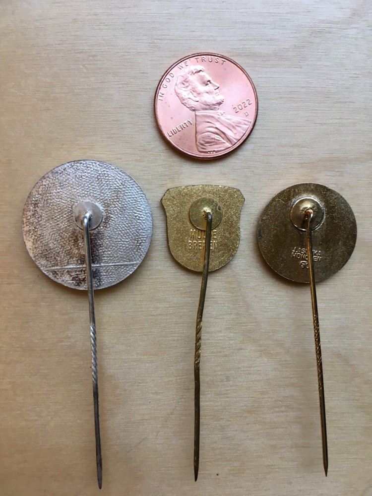 GERMANY THREE DIFFERENT SHOOTING STICKPINS.