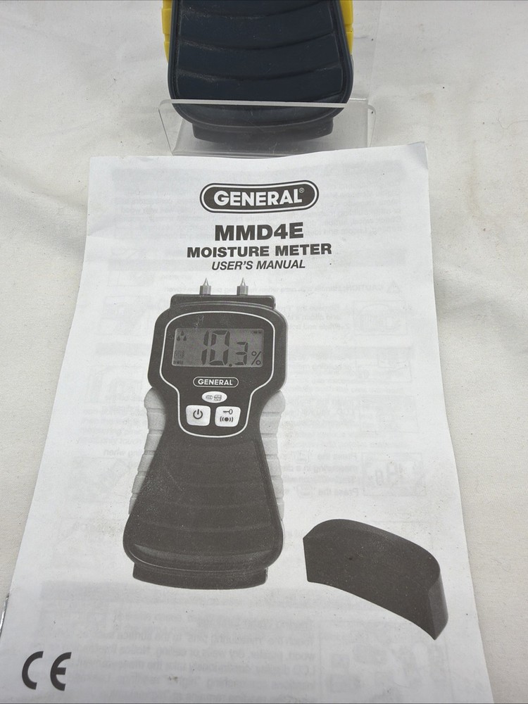 General Tools MMD4E Pin Type Digital Moisture Meter Wood Drywall
