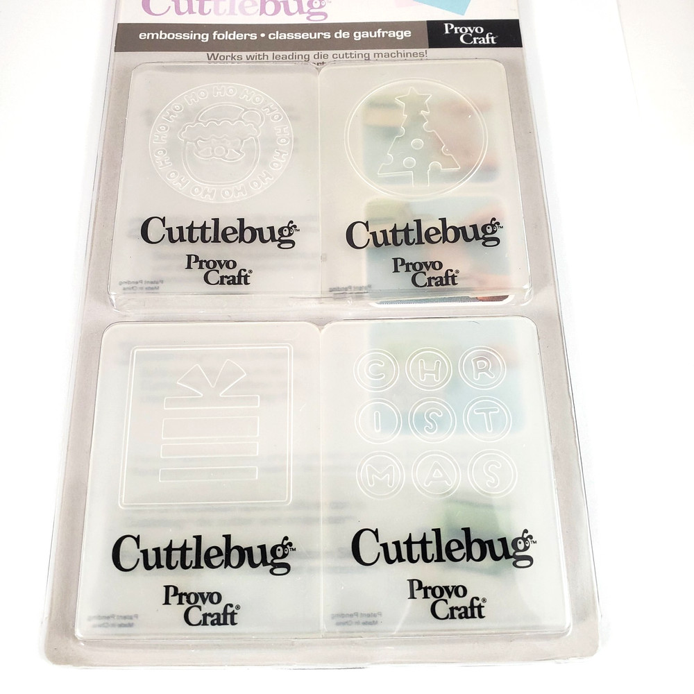 2006 Cuttlebug Embossing Folder-Provocraft-Christmas Noel 4pc