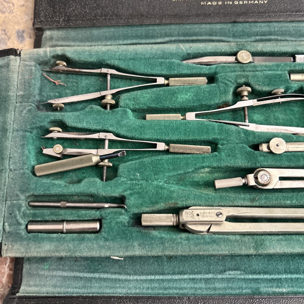 Vintage Tower Drafting Tool Kit GERMANY Nice!