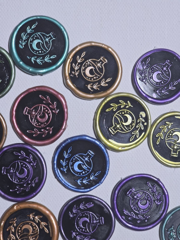 Pre Made Wax Seal Stick Ons 7 Different Designs
