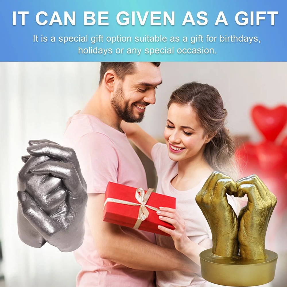 Hand Casting Kit Couples & Keepsake Hand Mold kit Couples for Holiday Activities