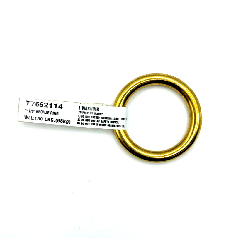 1-1/8" Solid Brass Ring - Campbell T7662114 - Saddler, Harness Maker