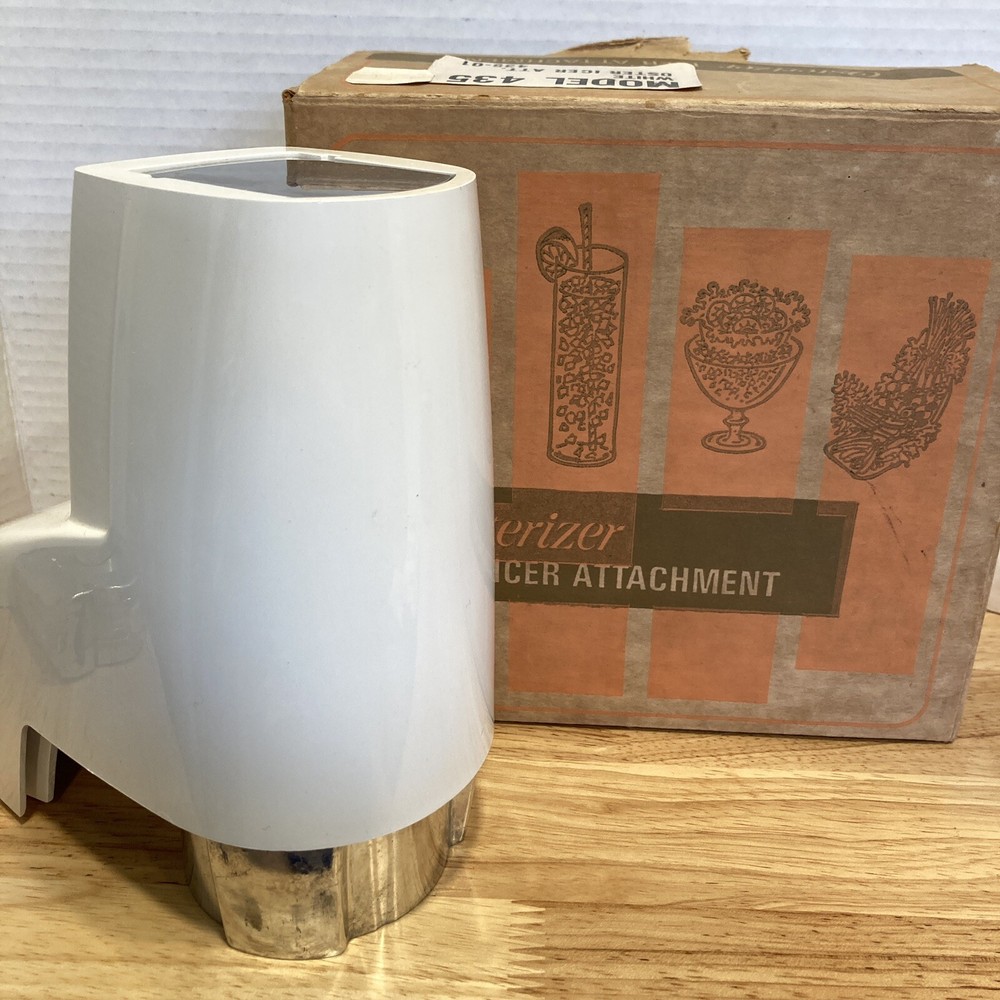 Osterizer Blender White Icer Attachment Model 435 01 Crushed Ice Crusher Oster