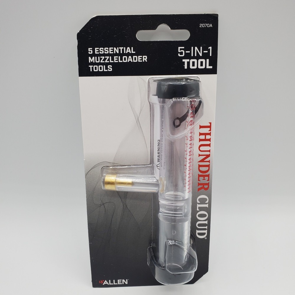 Allen Thunder Cloud 5 In 1 Muzzleloader Tool Black Powder 2070A Holder
