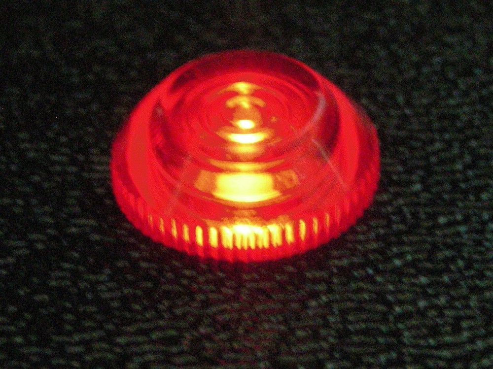 BBT 12 VDC Waterproof Low Profile Red LED Indicator Light