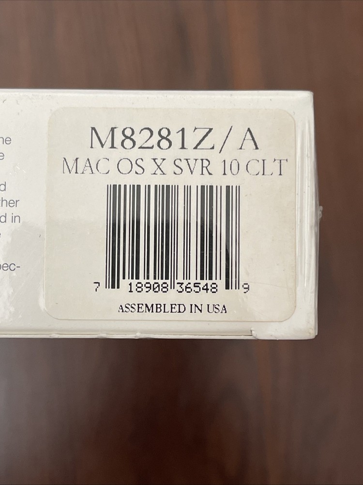 Vintage 2001 Apple Mac OS X Server Software CD Version 10.1 SEALED 10 client