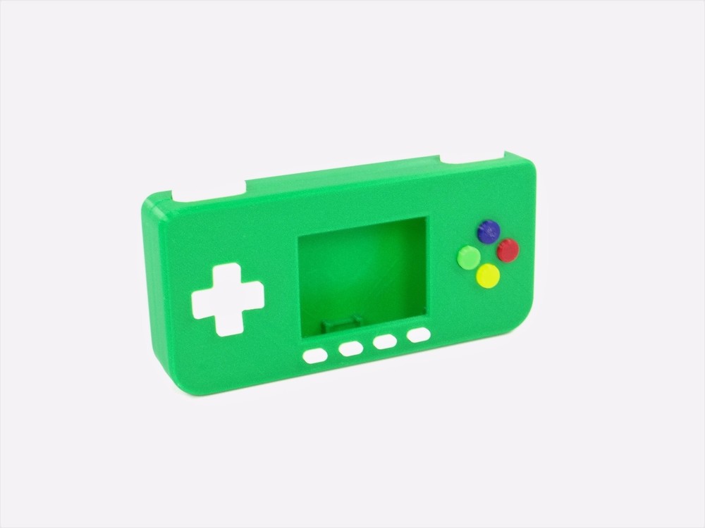 PiGRRL Zero GREEN Game Boy Case Buttons Screws Washers Raspberry Pi Zero Gameboy