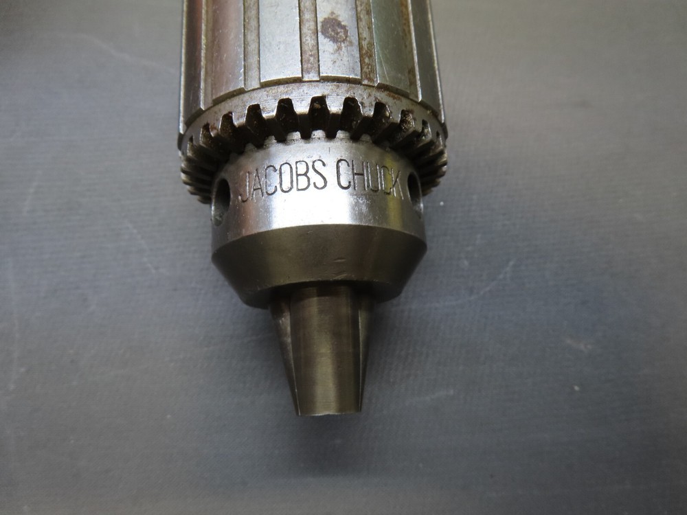 Jacobs No. 34 drill chuck W/key 0-1/2" capacity