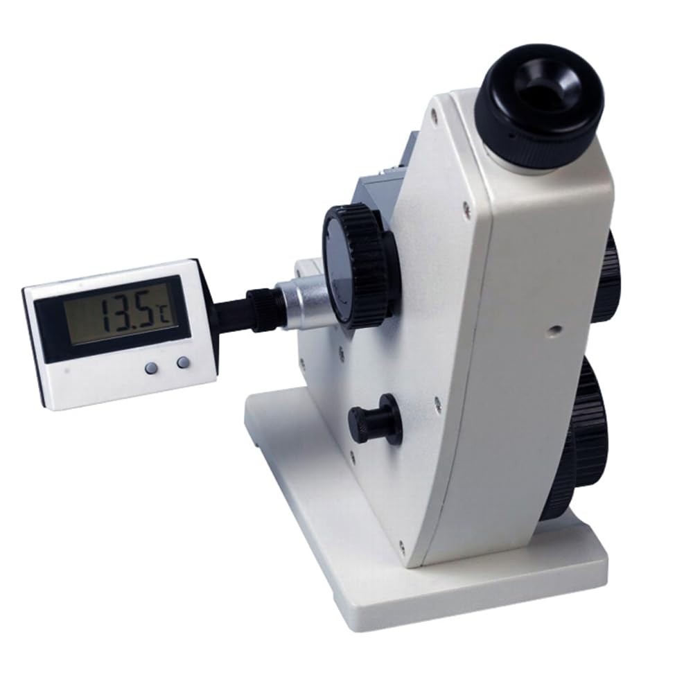 Abbe Monocular Refractometer Brix Tester Analyzer with Digital Thermometer