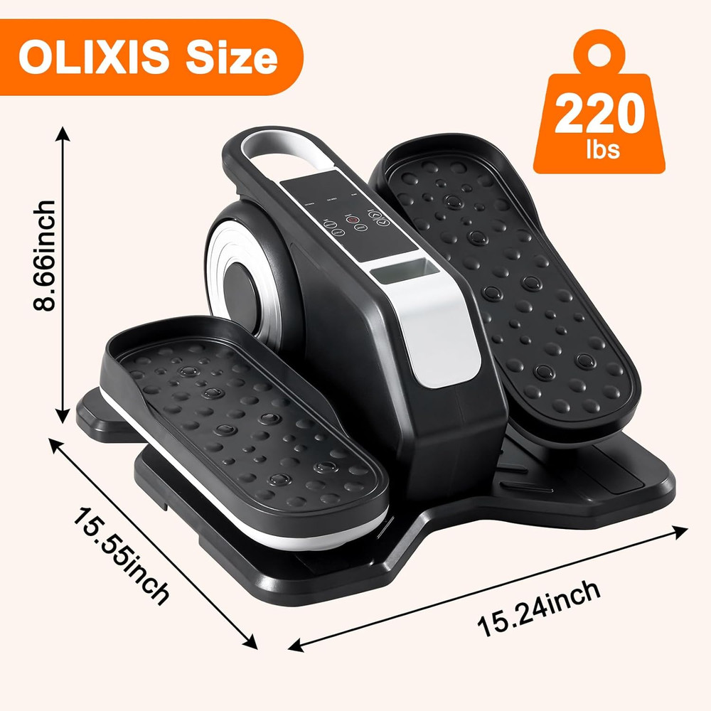 Under-Desk Elliptical Machine – Compact Mini Pedal Exerciser for Home or Office