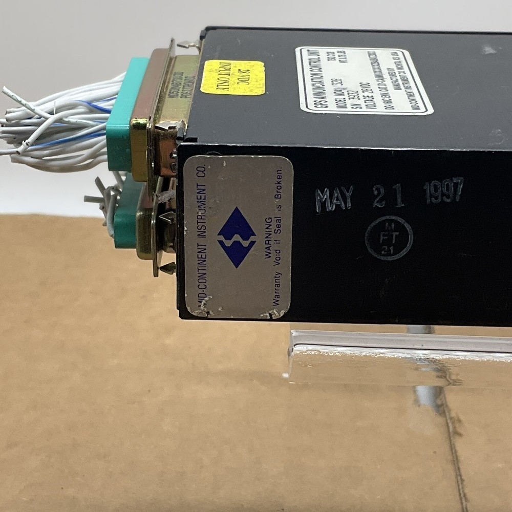 GPS ANNUNCIATION CONTROL UNIT MD41-328 Untested As IS