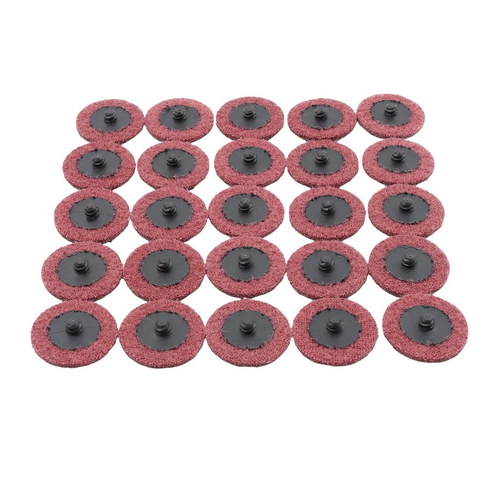 25 Pcs Quick Change Surface Conditioning Disc 2 Inch Red (Medium) Prep Pad