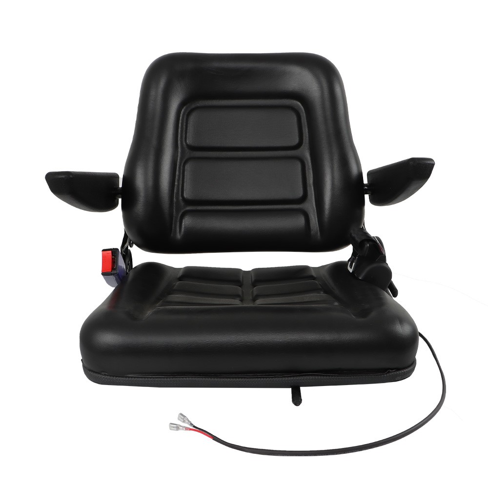 Tractor Seat Universal Folding & Adjustable Forklift Seat w/ SeatSwitch