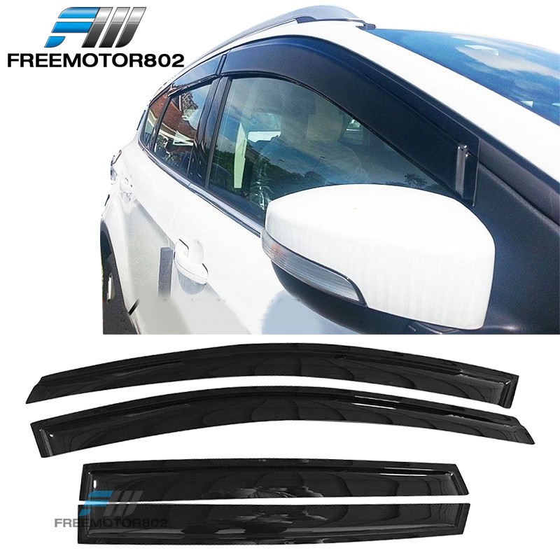 For 13-19 Ford Escape Acrylic Window Visors Rain Guard Shade Deflector 4Pc Set