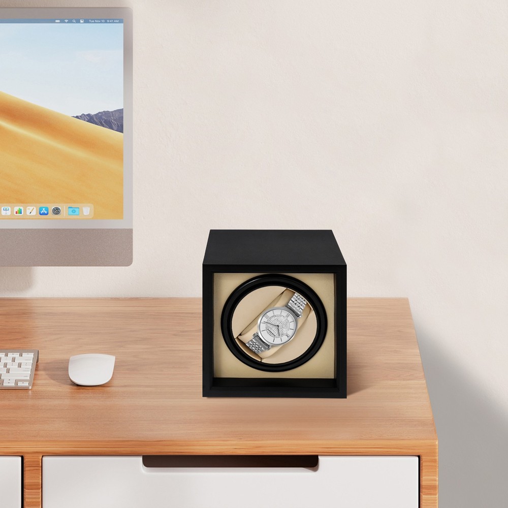 Luxury Display Automatic Watch Winder Storage Box Pu,Solid Wood,Sponge For Gift