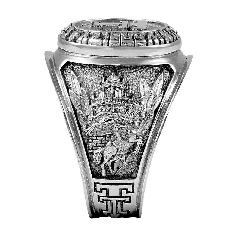 Texas Tech University Ring 925 Sterling Silver Class Ring Double T Men’s College