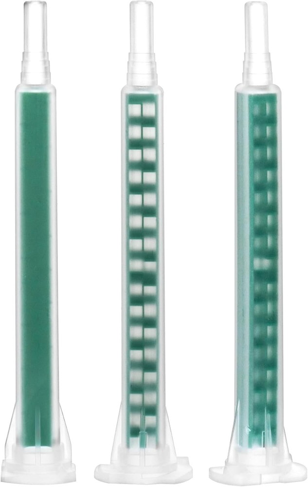 QWORK Static Mixing Nozzle Tip, 50 Pcs Epoxy Adhesive 50 pcs, A-System