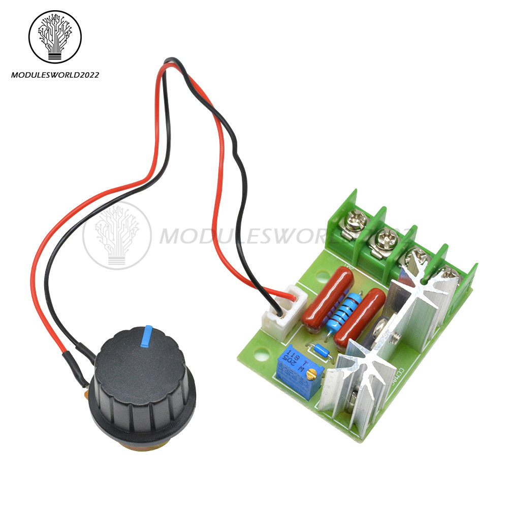 2000W High Power Voltage Regulator Switch Motor Speed Controller Module 50-220V