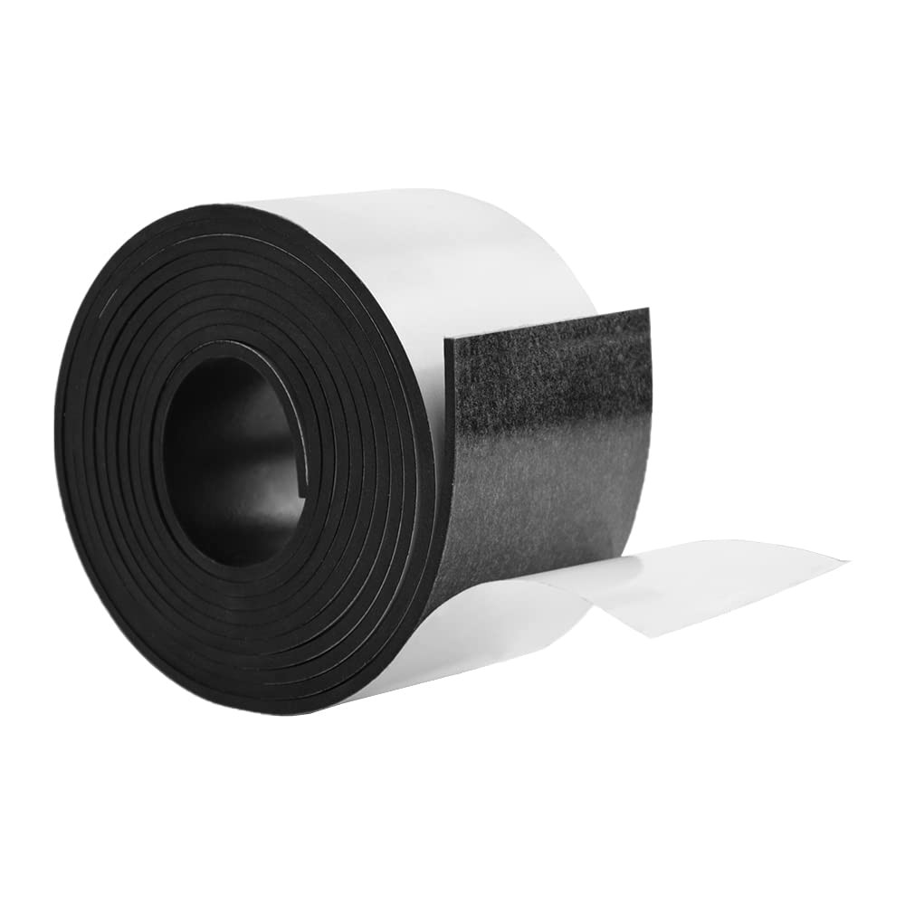 Neoprene Solid Rubber Strips with Adhesive Backing 1/8 (.125)" Thick X 3" Wid...