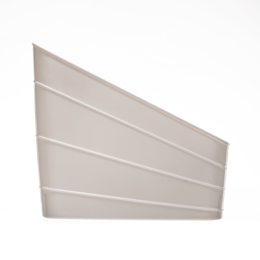 Wide Plastic Slanted Closet Organizer Bin W/ Handle Arctic White