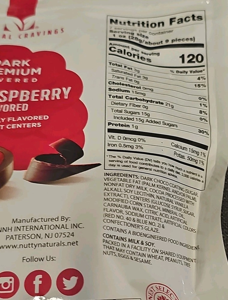 Natural Cravings Chocolate Covered 3 Different Flavored Fruit 3 Packs