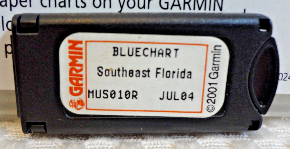 Garmin BlueChart Southeast Florida & Bahamas MUS010R Data Card Chart Map Chip
