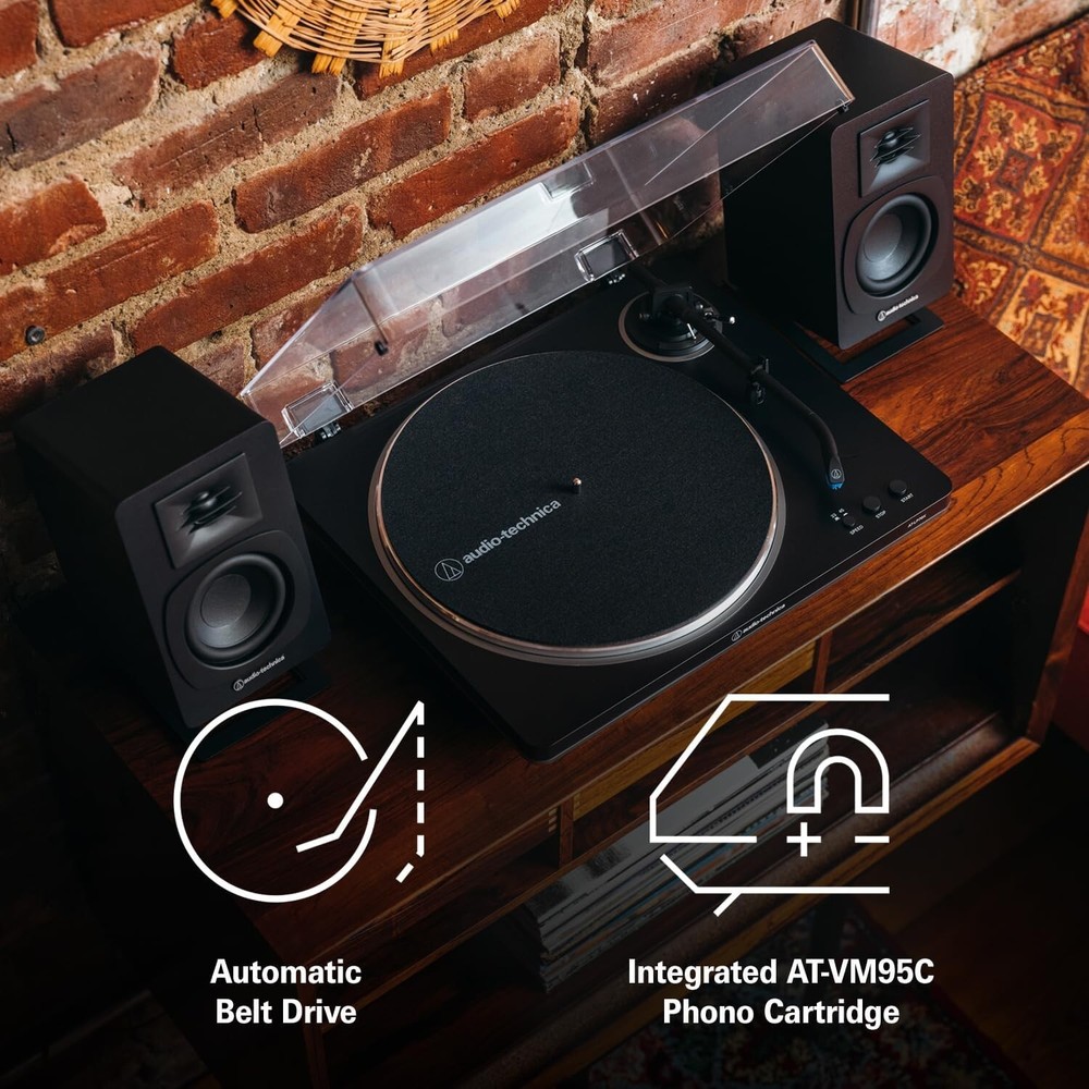 Audio-Technica AT-LP70X Fully Automatic Belt-Drive Turntable (Black/Bronze)
