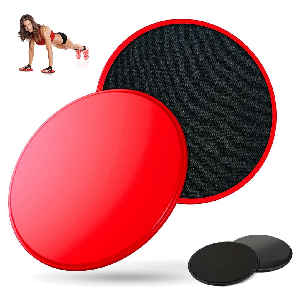 2pcs Core Exercise Sliders | Smooth Gliders Dual-Sided | Ab Glider Workout Discs