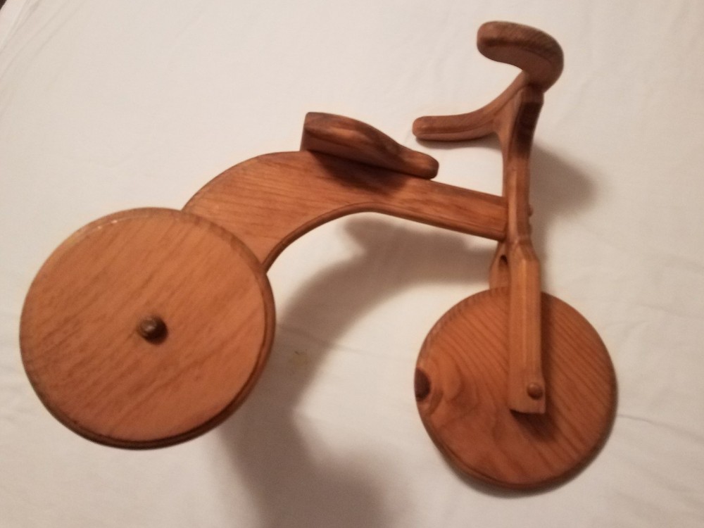 Vintage wooden tricycle