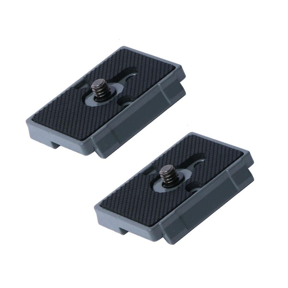 Harwerrel Quick Release Plate 1/4" Screw Compatible with Manfrotto Grey