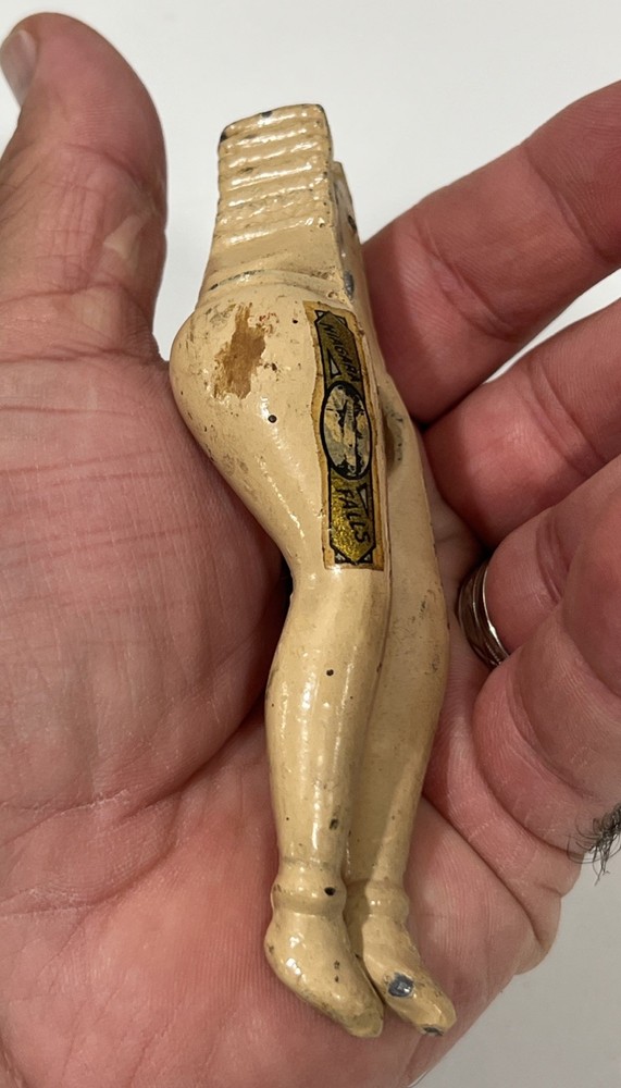 Vintage Risque Woman's Bare Legs Nutcracker Figural Marked Niagara Falls