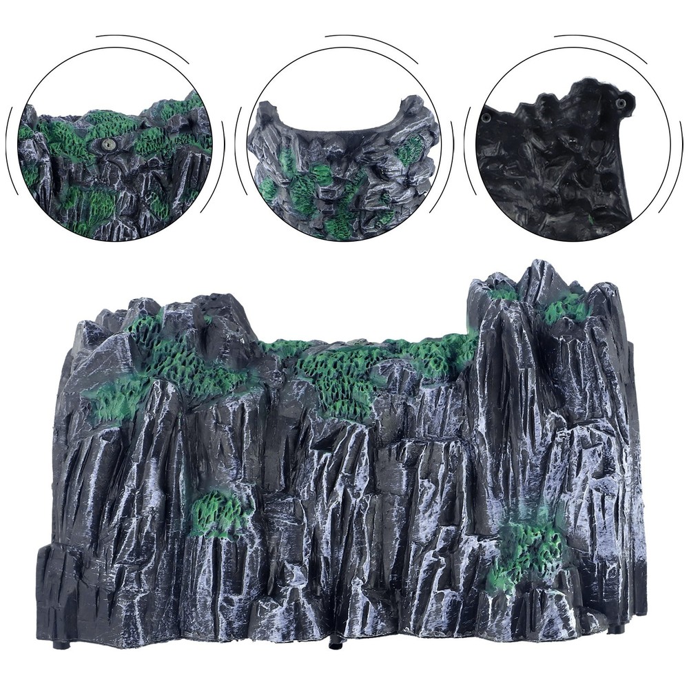 Plastic Railway Tunnel Accessory for Cave Simulation in Model Railroads