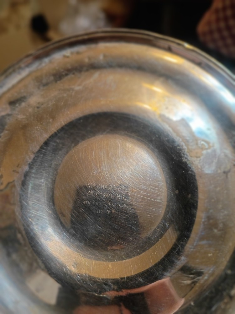 1 Vtg Berkeley Sterling Silver Weighted CandleStick Holder