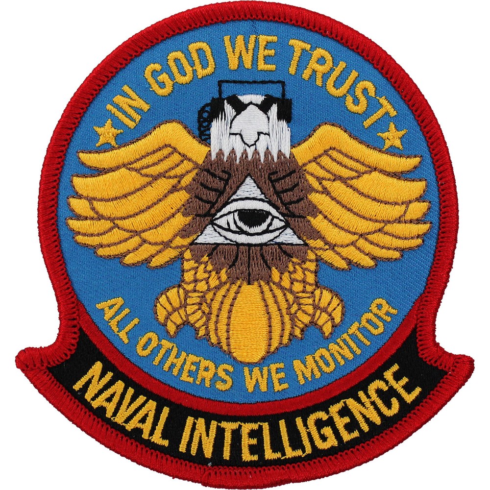 Naval Intelligence Patch (  3.5" x 4" ) P173