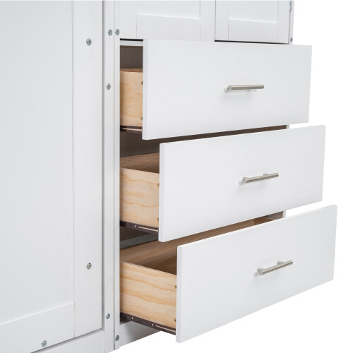 Multi-Functional Murphy Wall Bed with Lockers Wardrobe Video Storage Cabinet Bed