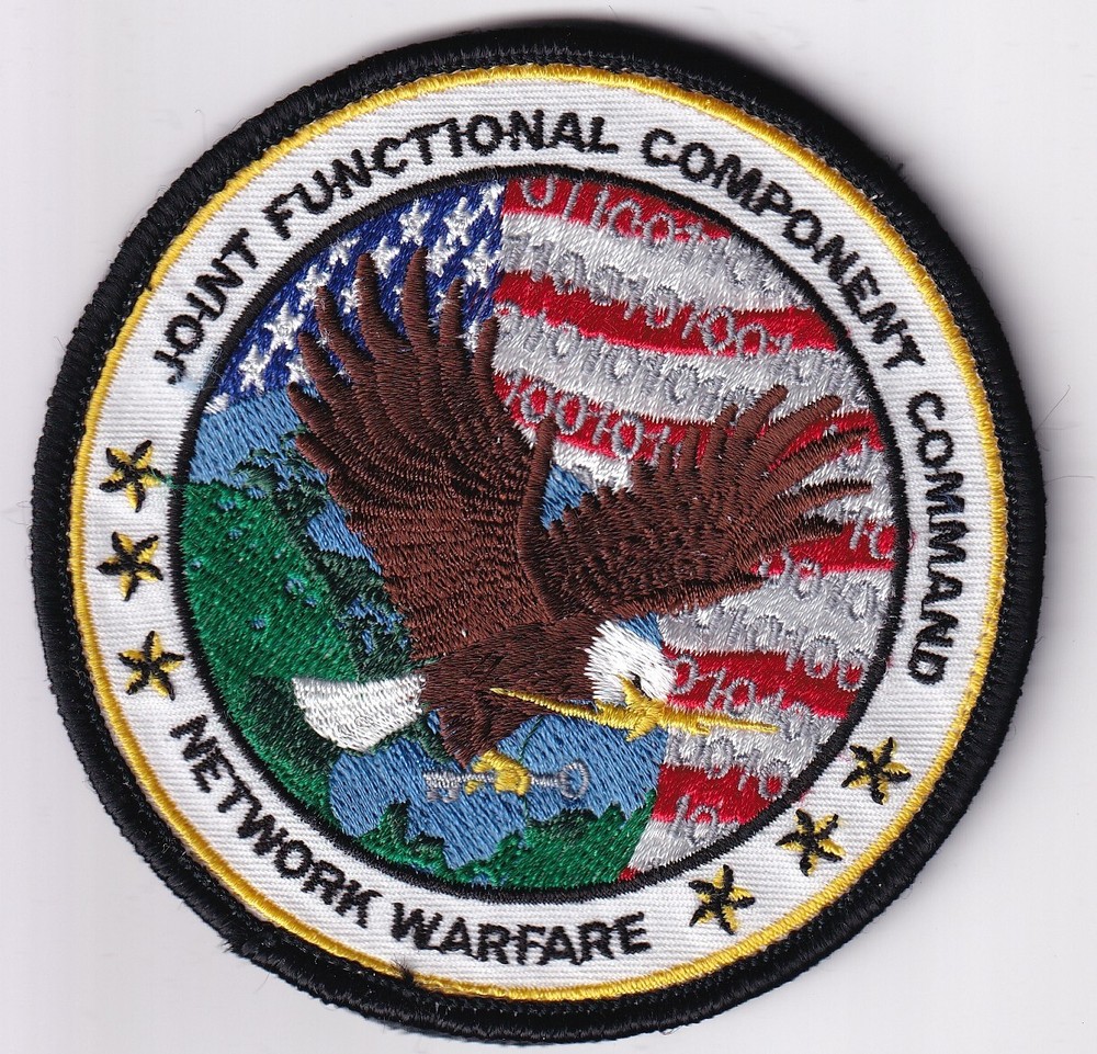 Joint Functional Component Command Network Warfare patch color eagle early GWOT