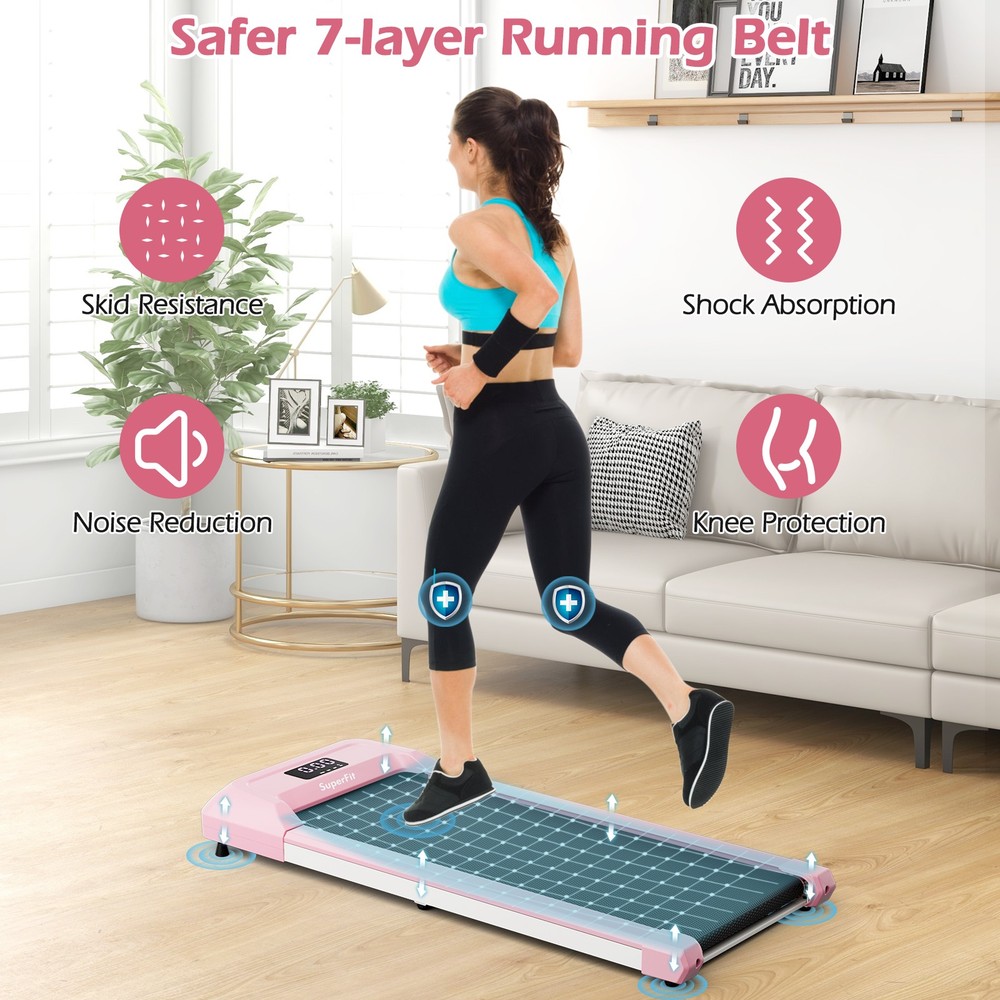 2.25 HP Walking Pad Under Desk Treadmill Jogging Machine w/ Remote Control