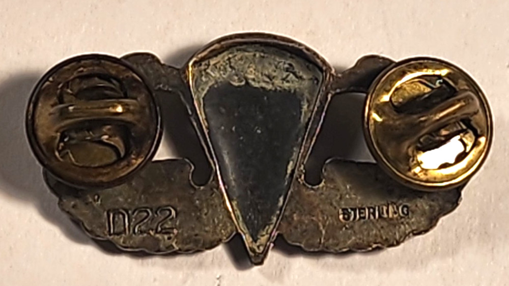 STERLING SILVER PARATROOPER JUMP WINGS D22