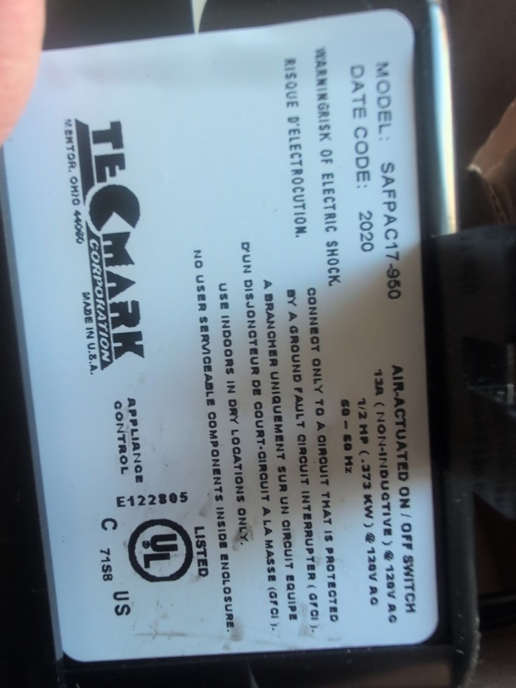 Franke SAFPAC17-950 Plug-In Waste Disposal Controller