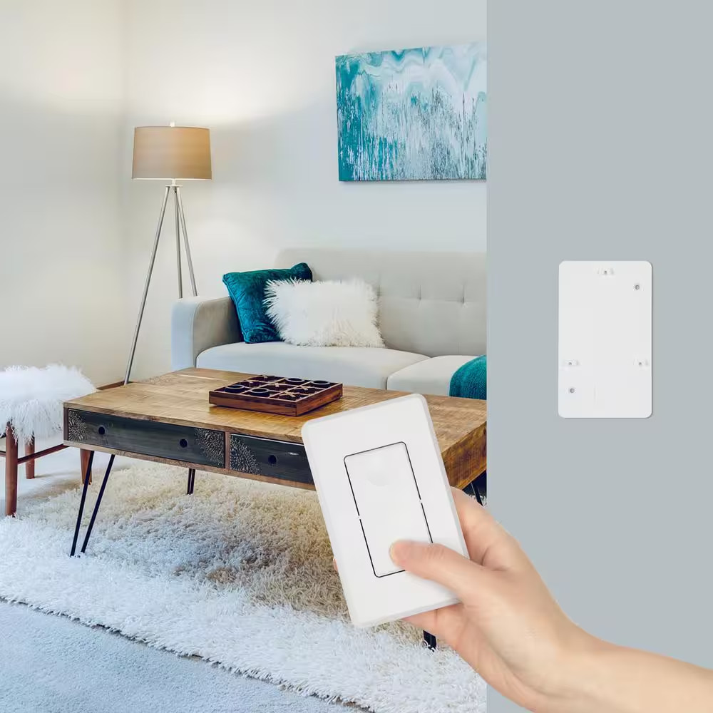 125-Volt Wireless Remote Control Light Switch and Receiver Kit for Ceiling Light