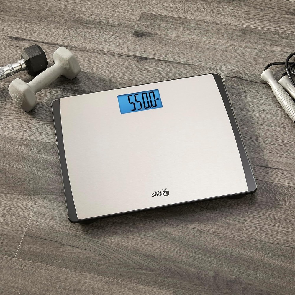 Eat Smart Precision 550 Pound Extra-High Capacity Digital Bathroom Scale, Ext...