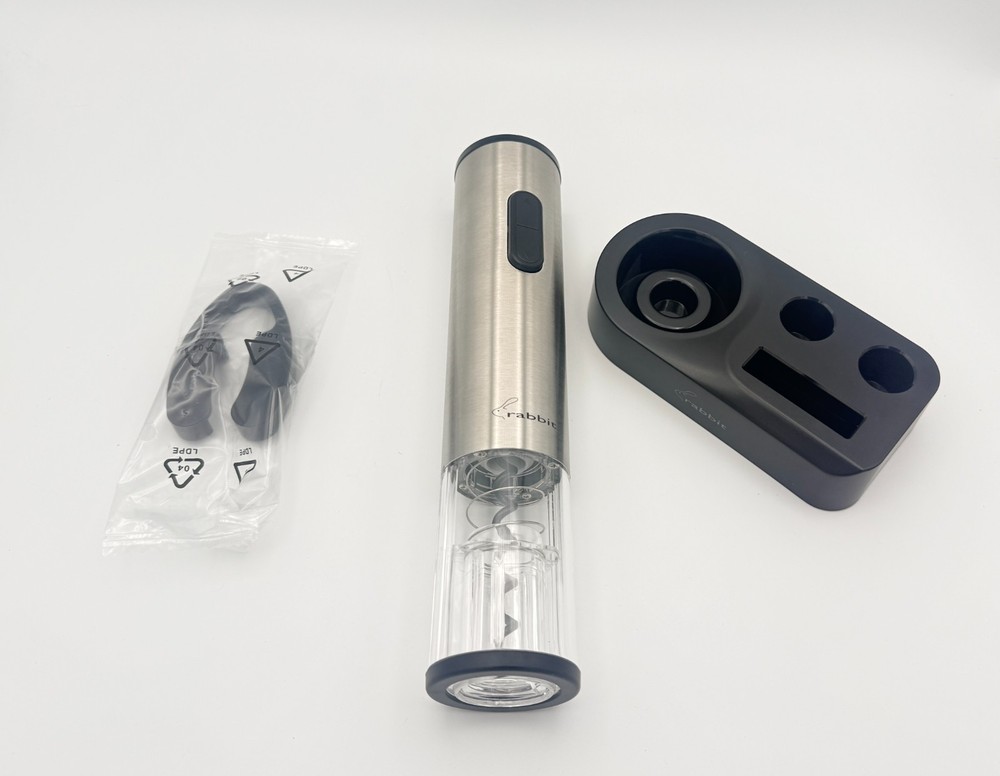 Rabbit 3Pc Electric Wine Opener Set