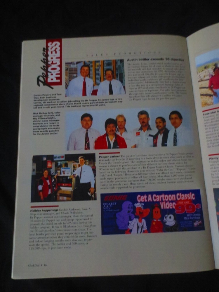 DR PEPPER CLOCK DIAL SPRING 1996 MAGAZINE