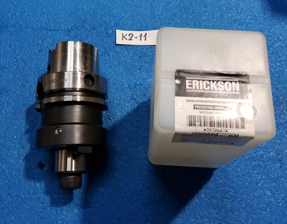 ERICKSON  HSK63ASMC27060M  ENDMILL TOOL HOLDER