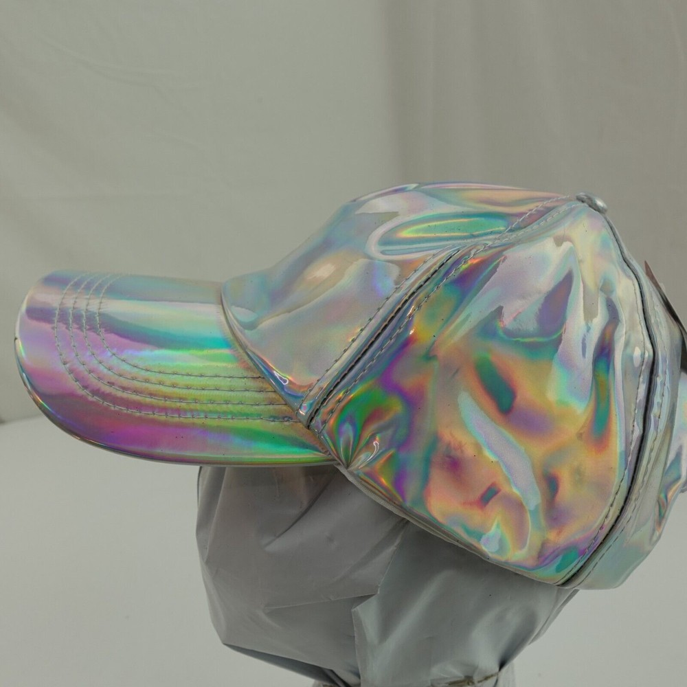 Gertex Shiny Silver Youth Ball Cap Hat Adjustable Baseball