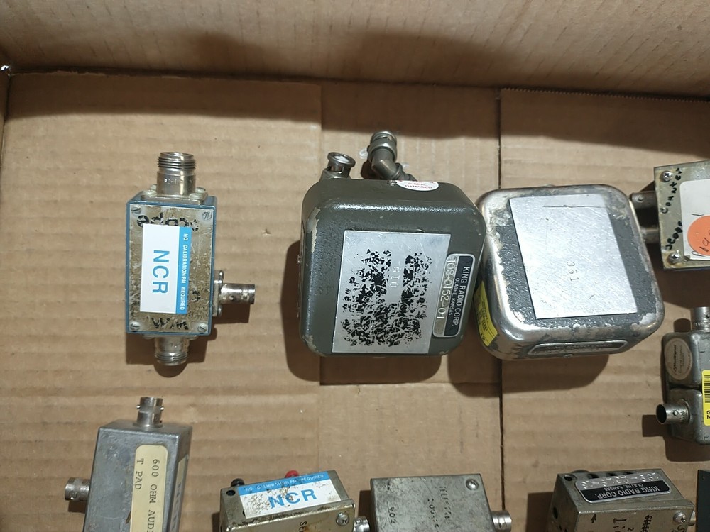 Lot of (10) Variable Attenuators And Testing Connection Blocks