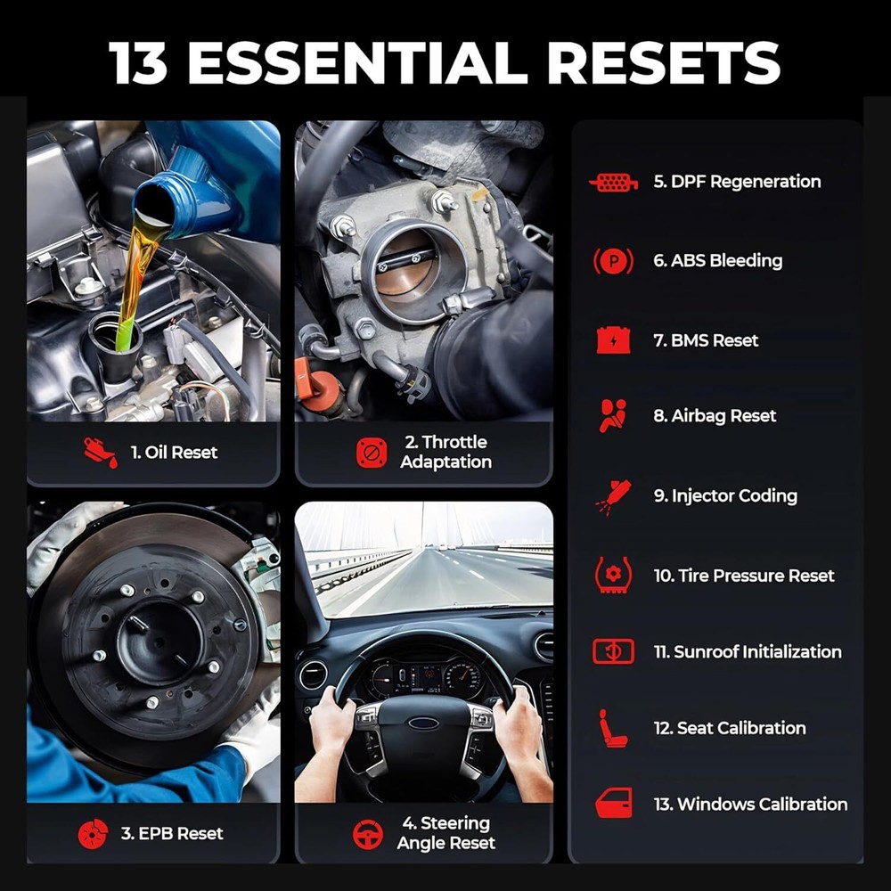 TOPDON TopScan Pro, OBD2 Scanner Bluetooth for iOS & Android, Diagnostic Scan To