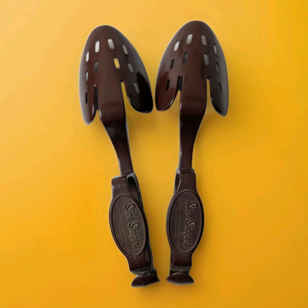 Shoe Shapers Brown Plastic Helmac Mens Vintage