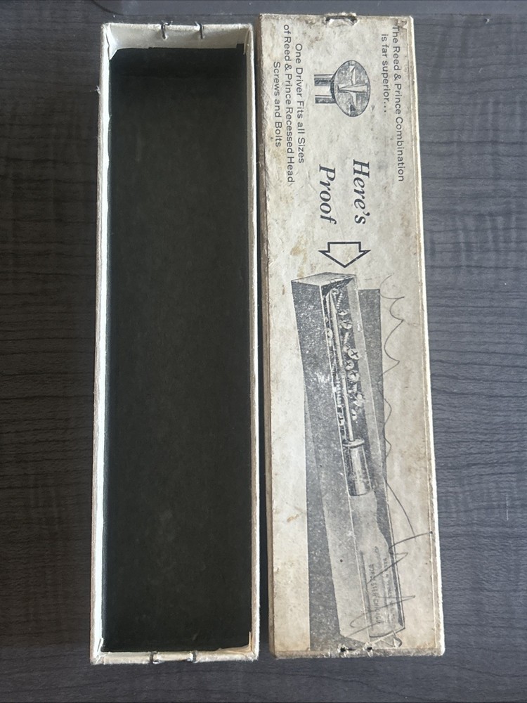Reed & Prince Phillips Screwdriver ORIGINAL BOX ONLY